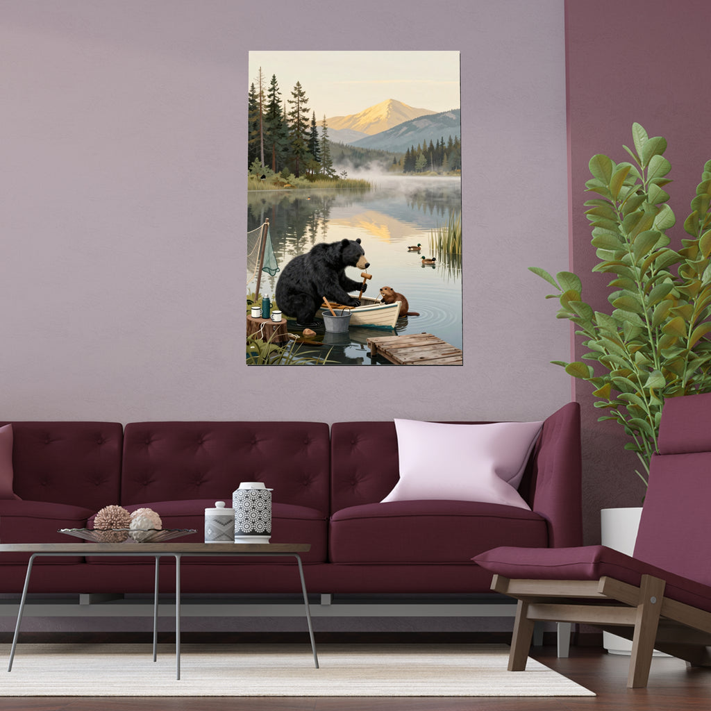 Serene Lake Encounter