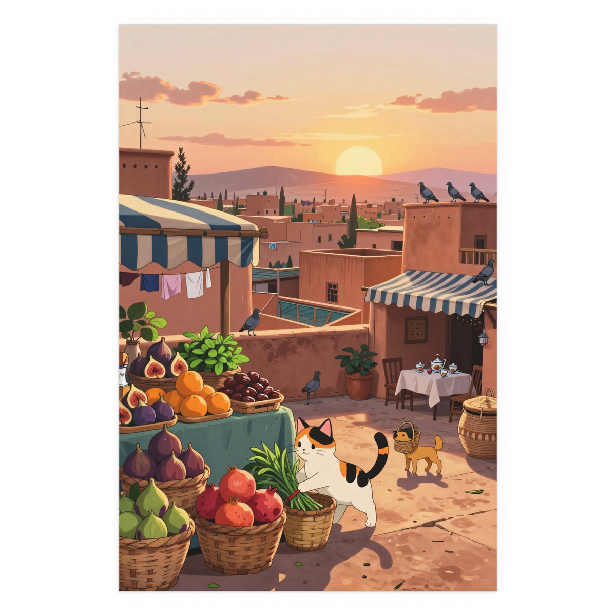 Sunset Serenity in the Village