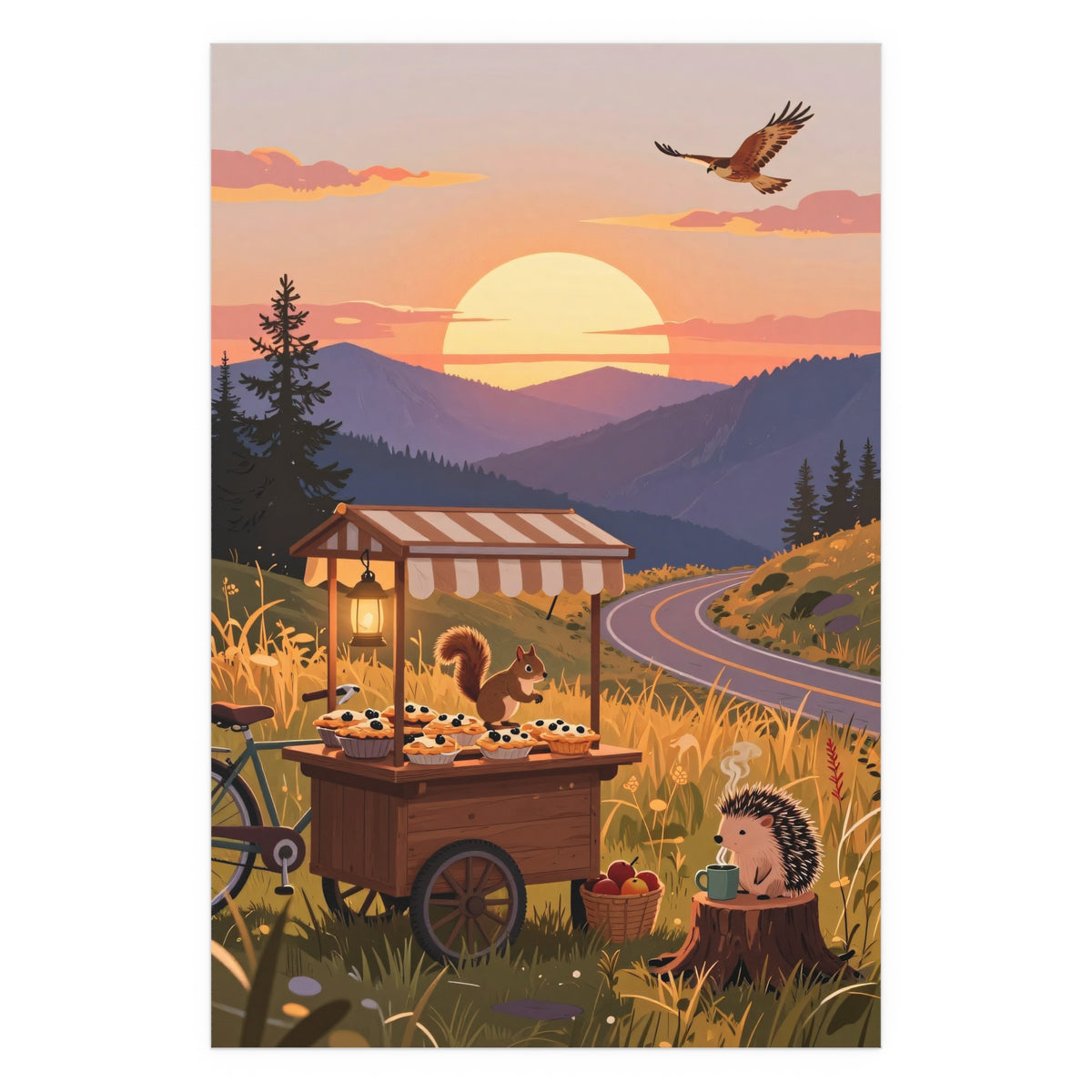 Sunset Serenity by the Farmstand