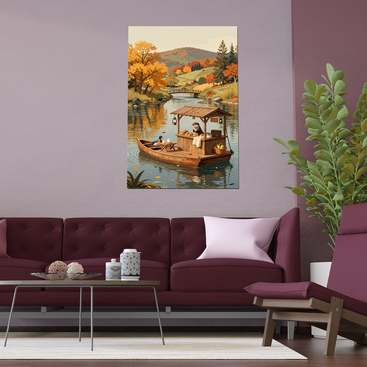 Autumnal Reflections by the River