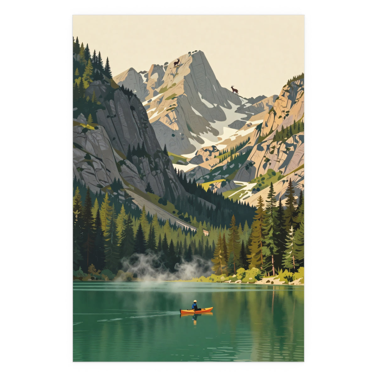 Serene Summit Reflections