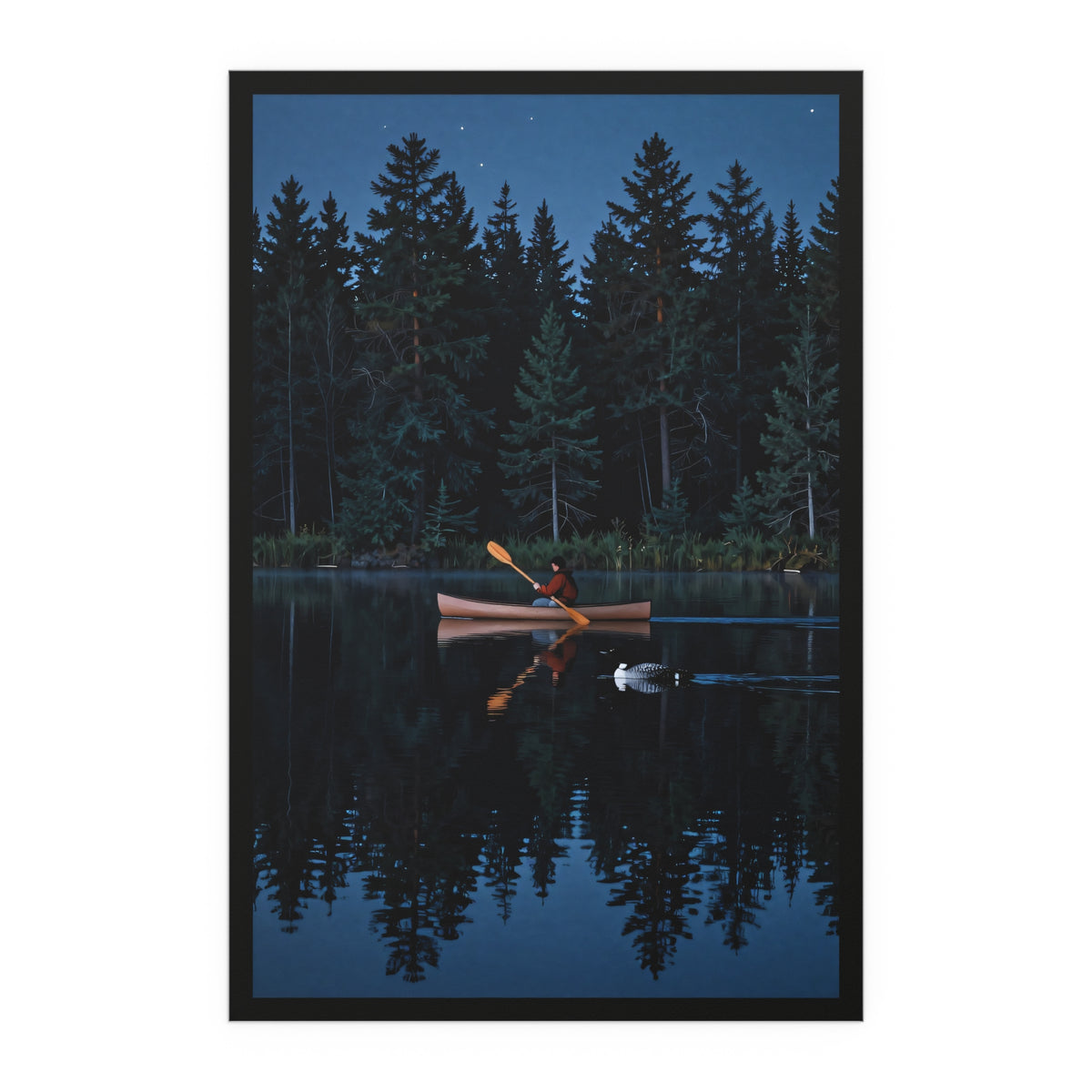Moonlit Canoe Serenade