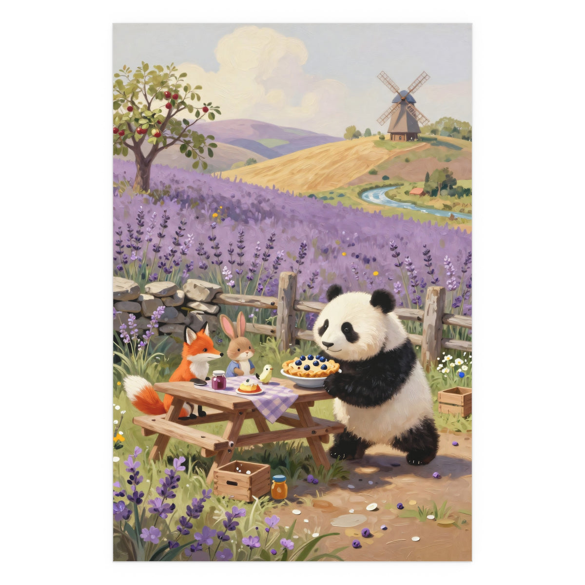 Serene Countryside Picnic