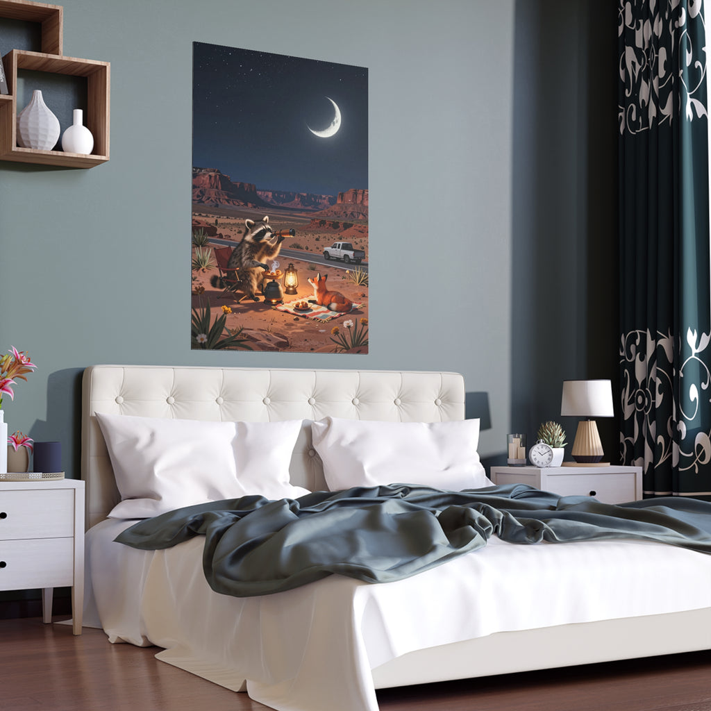 Moonlit Desert Oasis