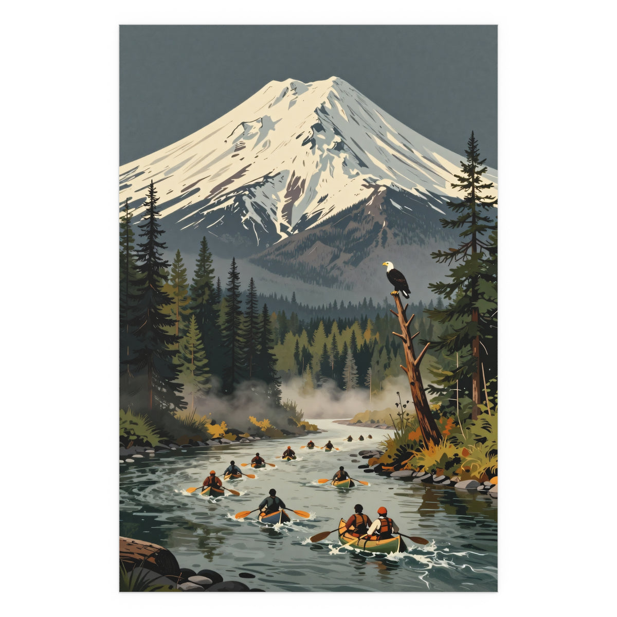 Kayak Through Twilight