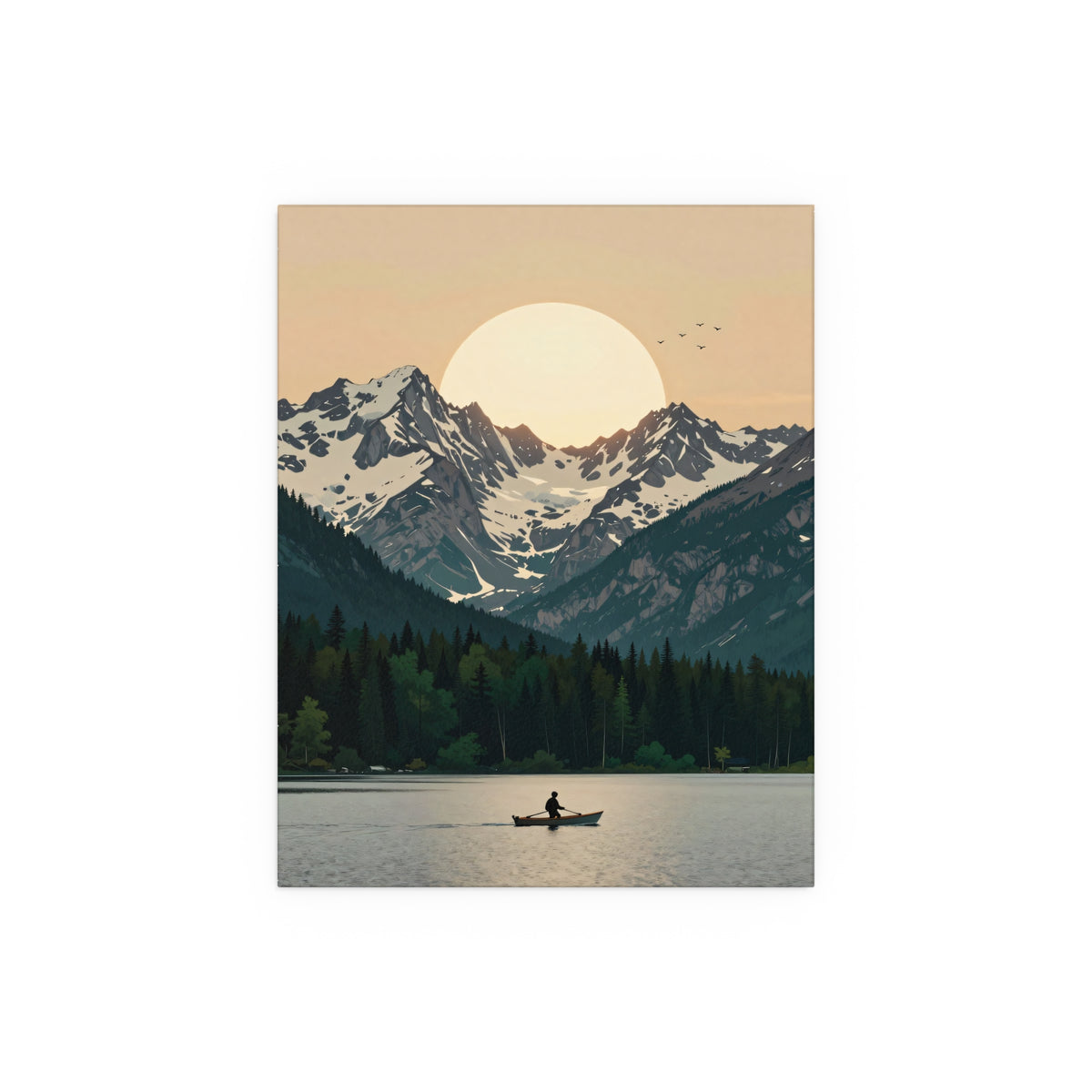 Mountain Refuge at Dusk