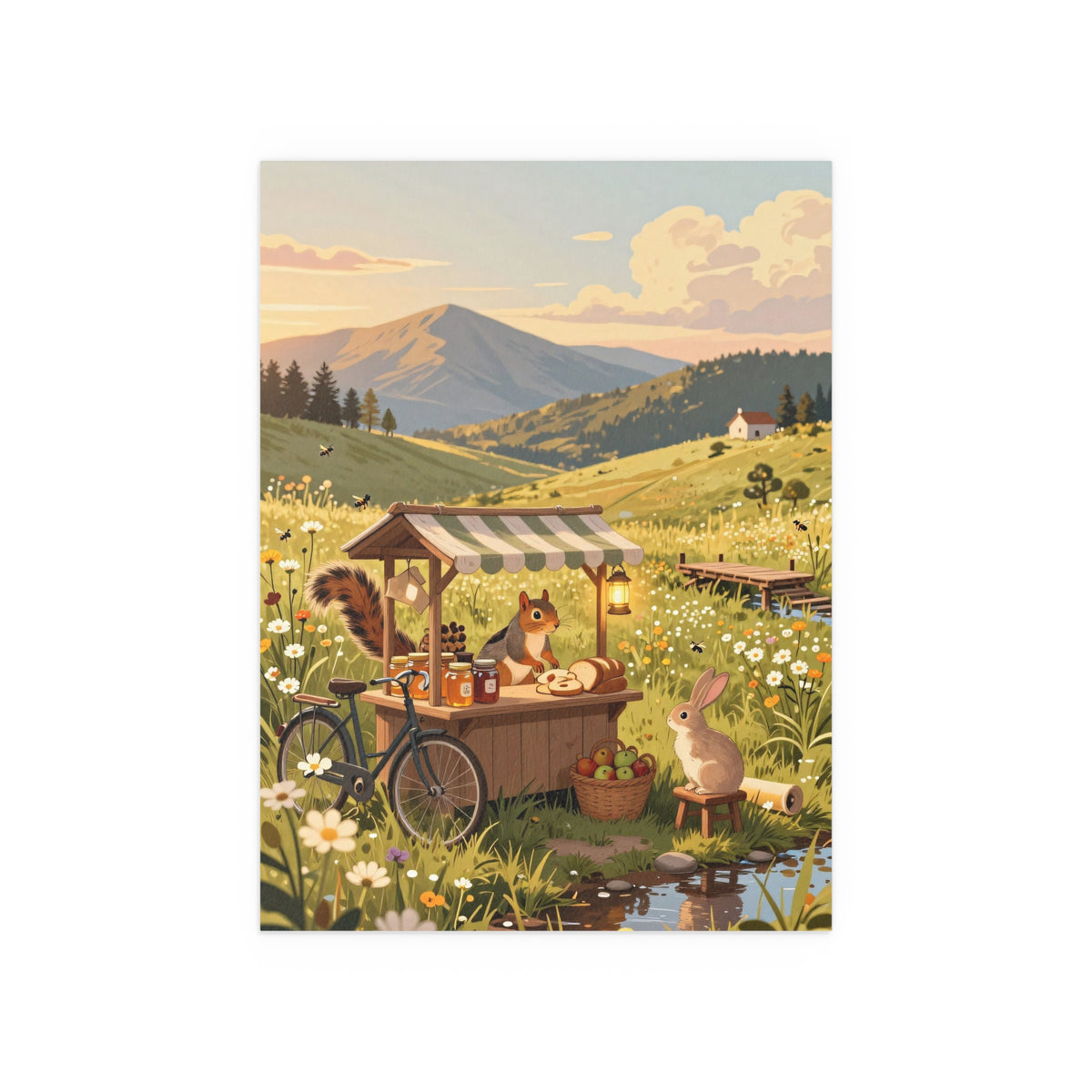 Sunset Serenade of Rural Life