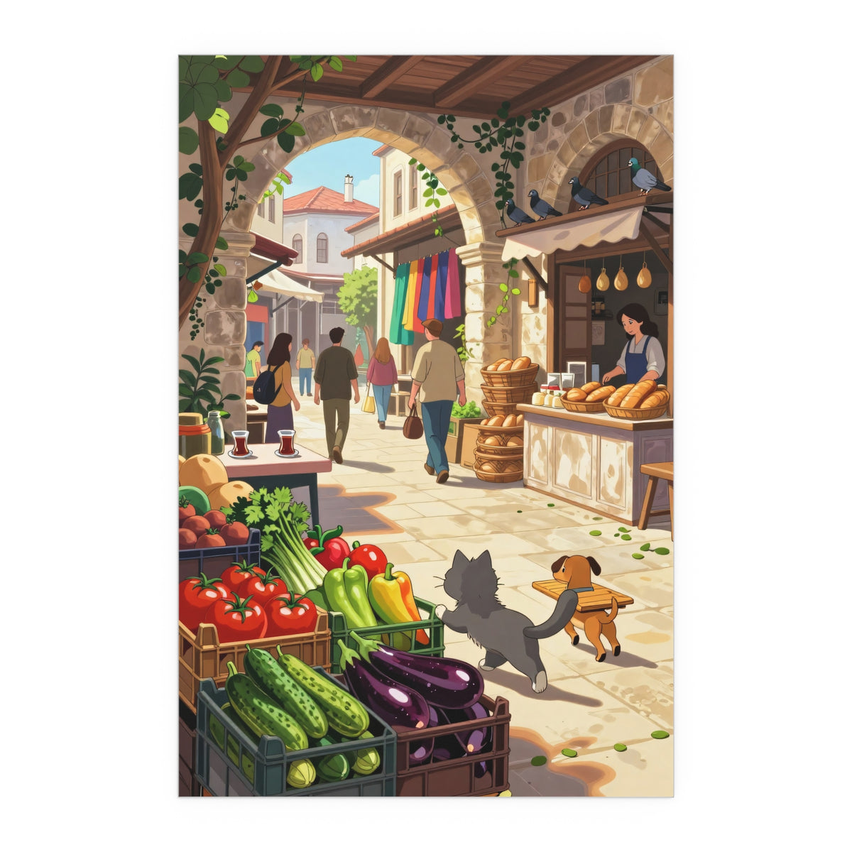 Vibrant Market Street Delight