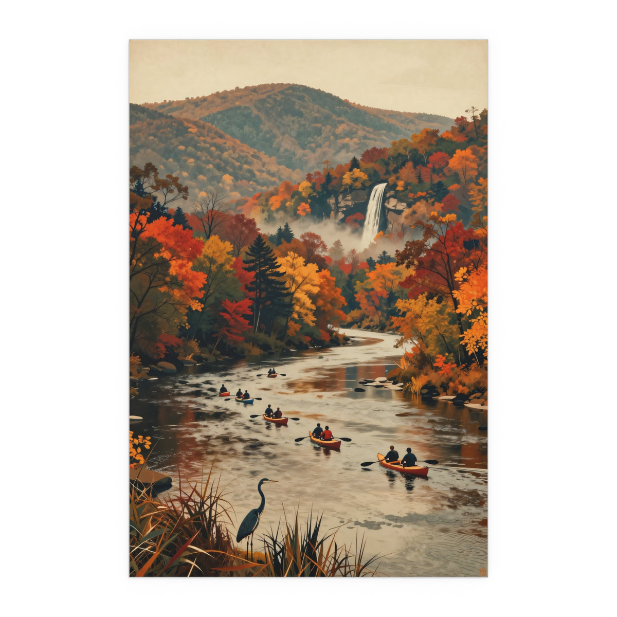 Autumn Serenity Falls