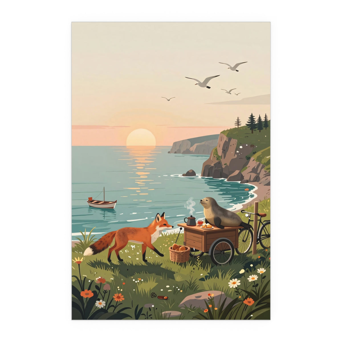 Sunset Serenity of the Coast