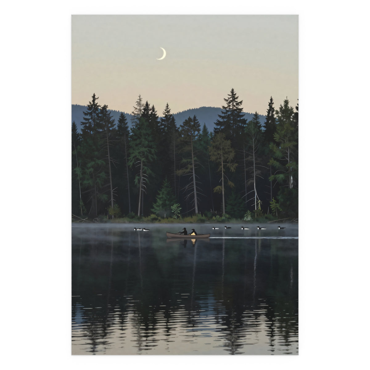 Twilight Solace on the Serene Lake