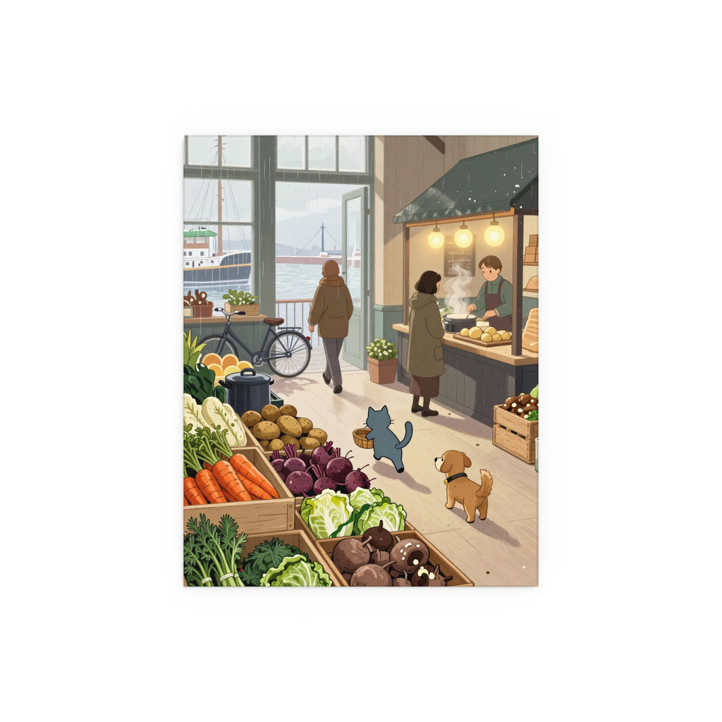 Vibrant Market Gathering