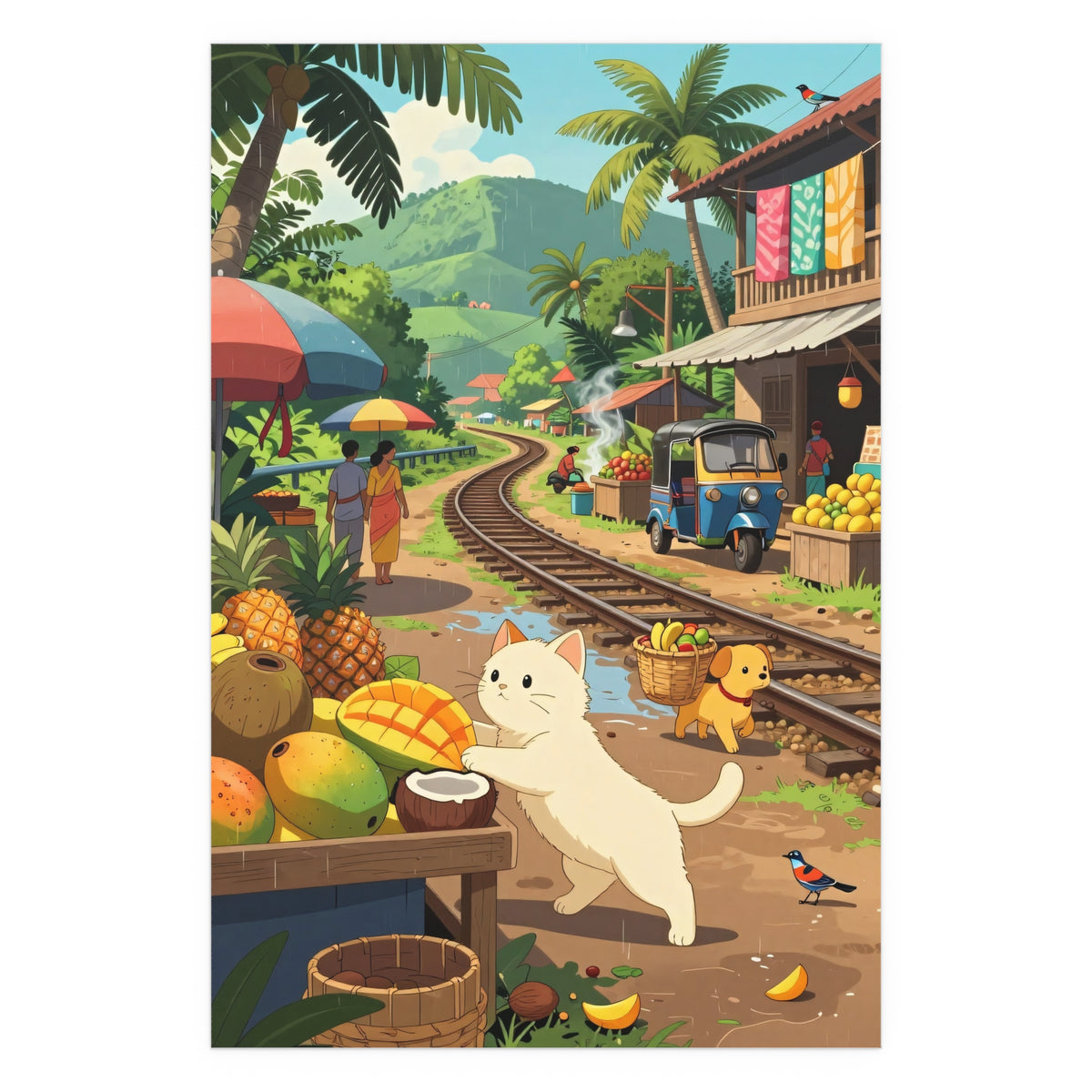 Tropical Train's Whimsical Friend