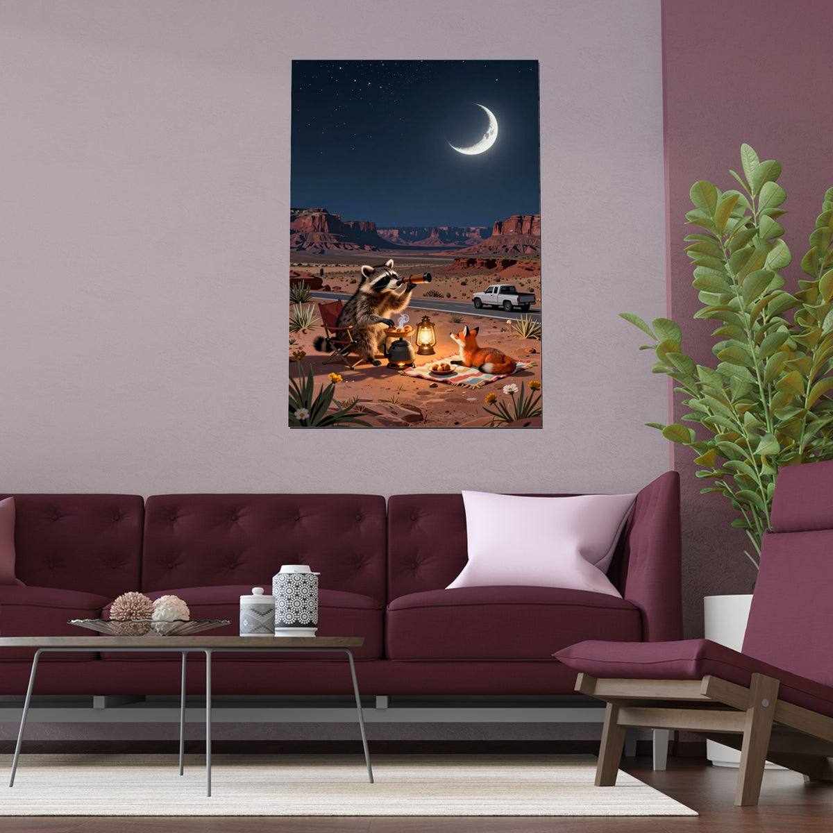 Moonlit Desert Oasis