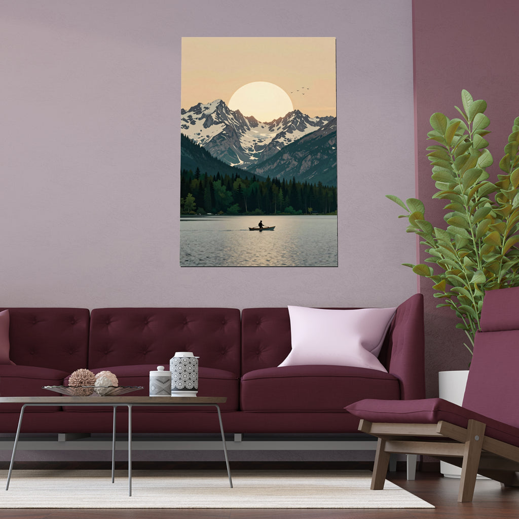 Mountain Refuge at Dusk