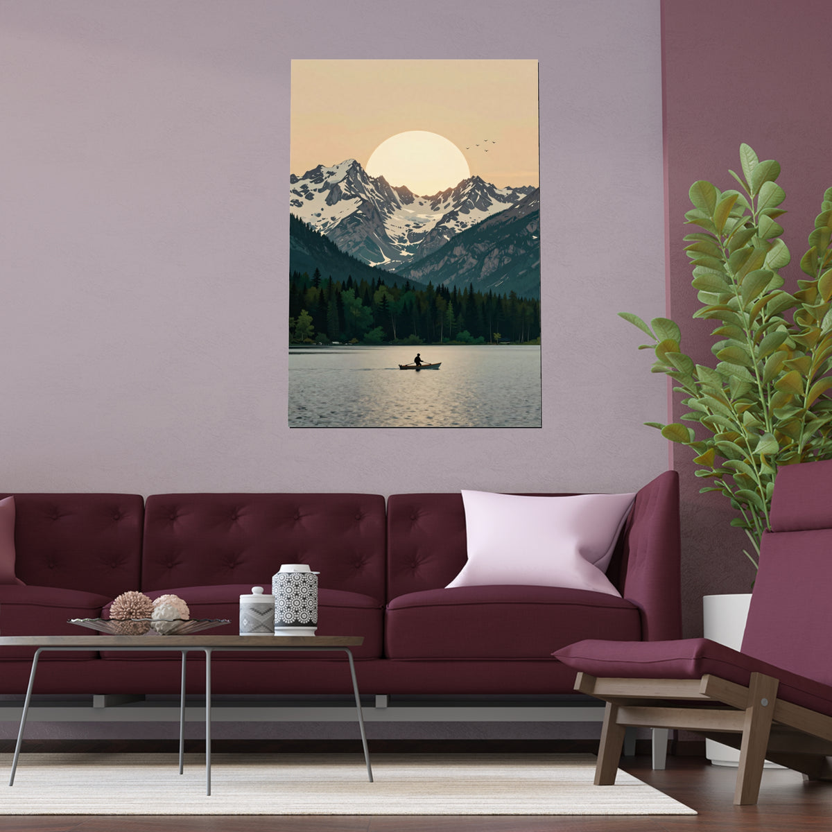 Mountain Refuge at Dusk