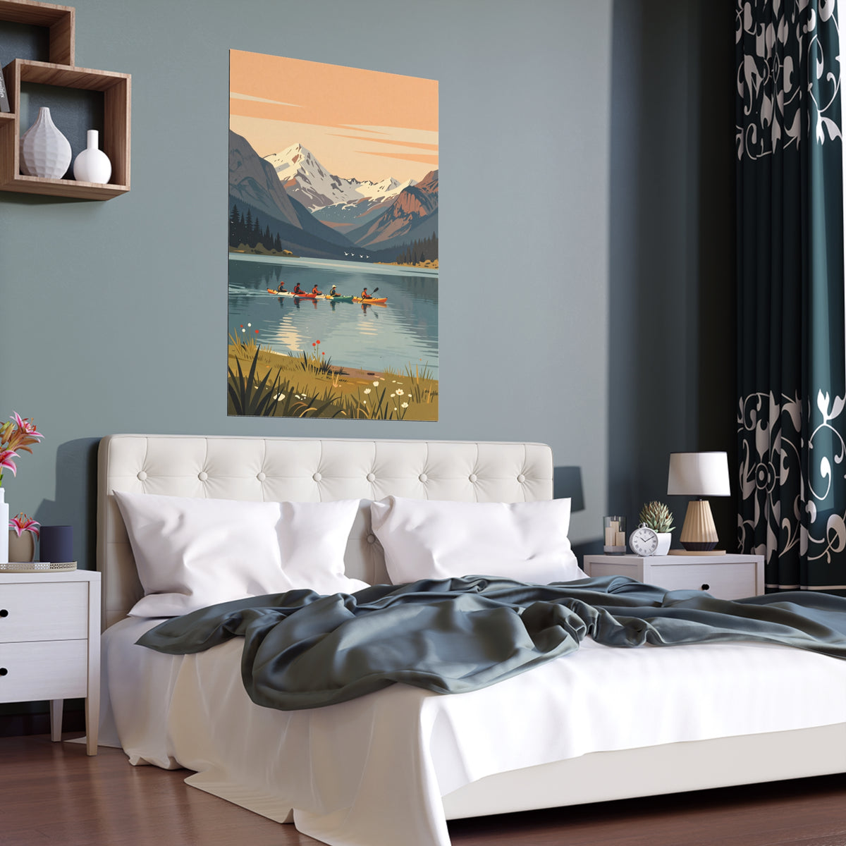 Sunset Serenity by Mountain Lake