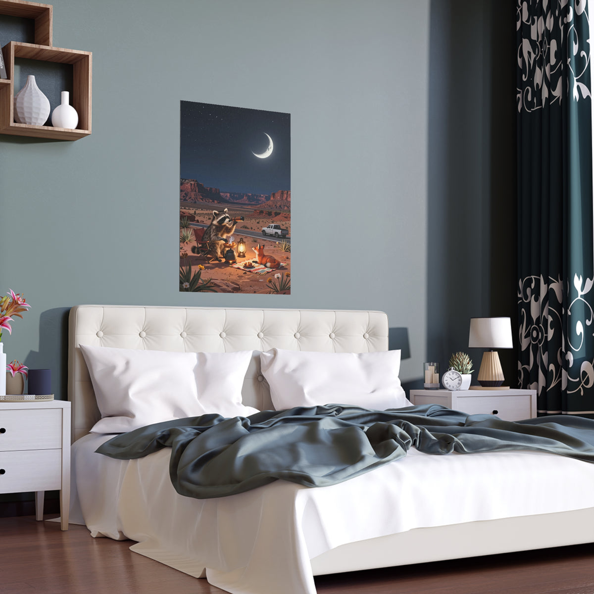 Moonlit Desert Oasis