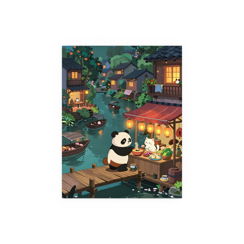 Midnight Lantern in the Japanese Village