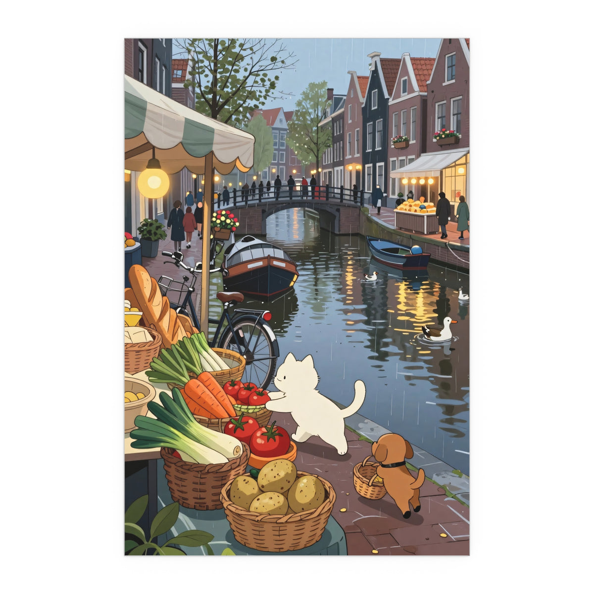 Canal Scene Charm