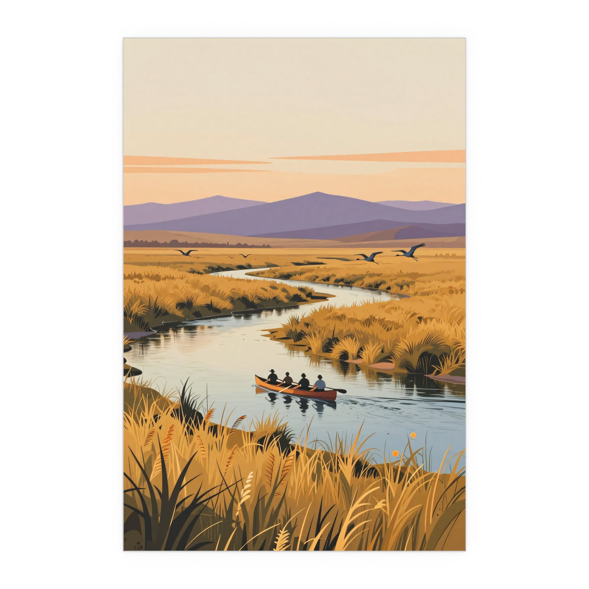 Serene Canoe Ride