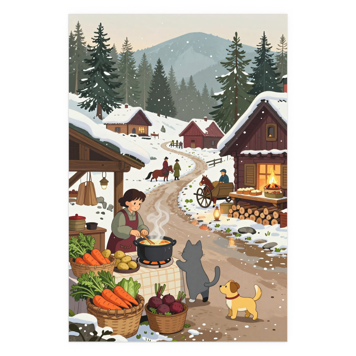 Frosty Hearthside Haven
