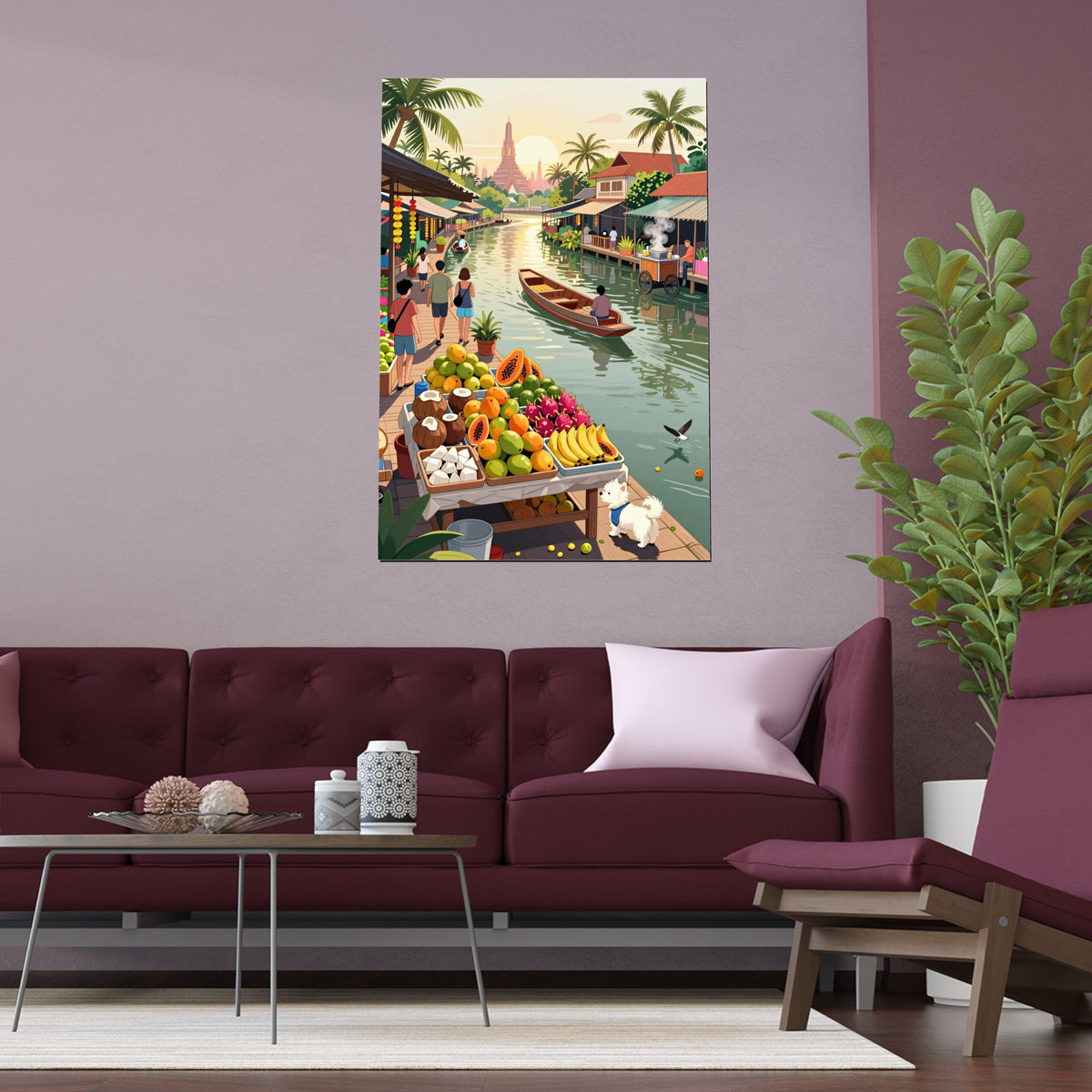 Vibrant River Market Delights