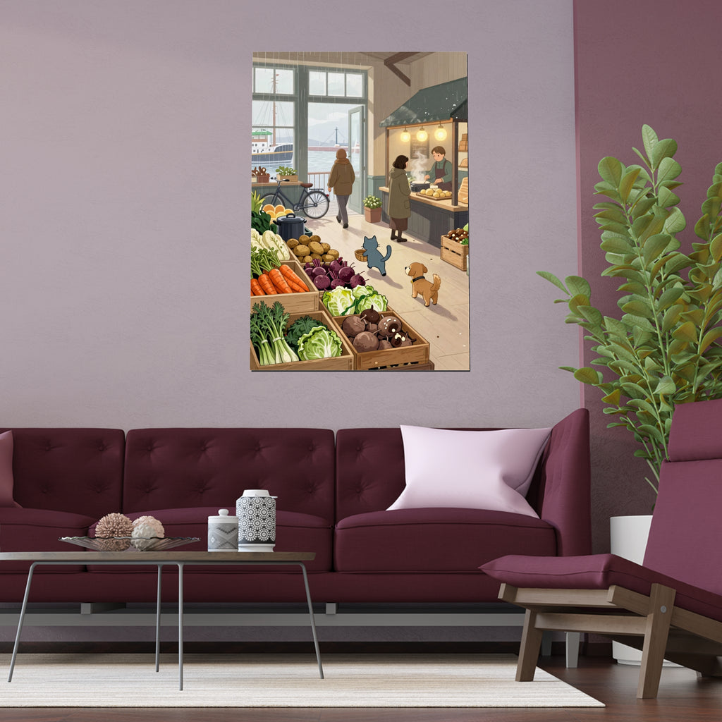 Vibrant Market Gathering