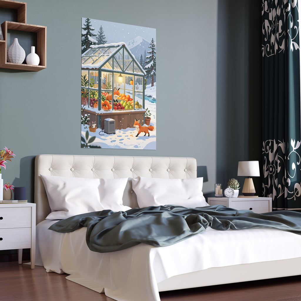Winter Farmhouse Fruit Stand Serenity