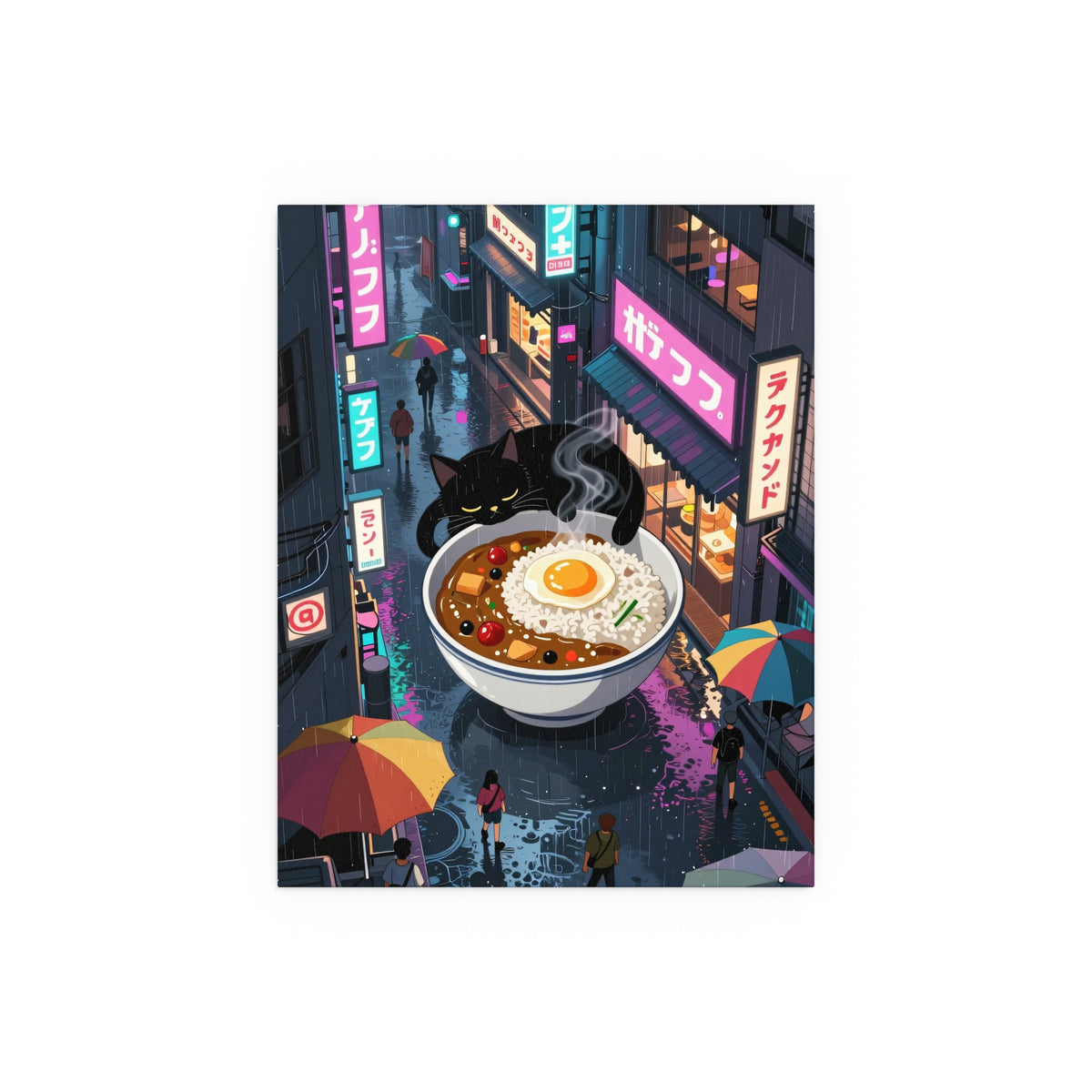 Urban Oasis Amidst the Neon