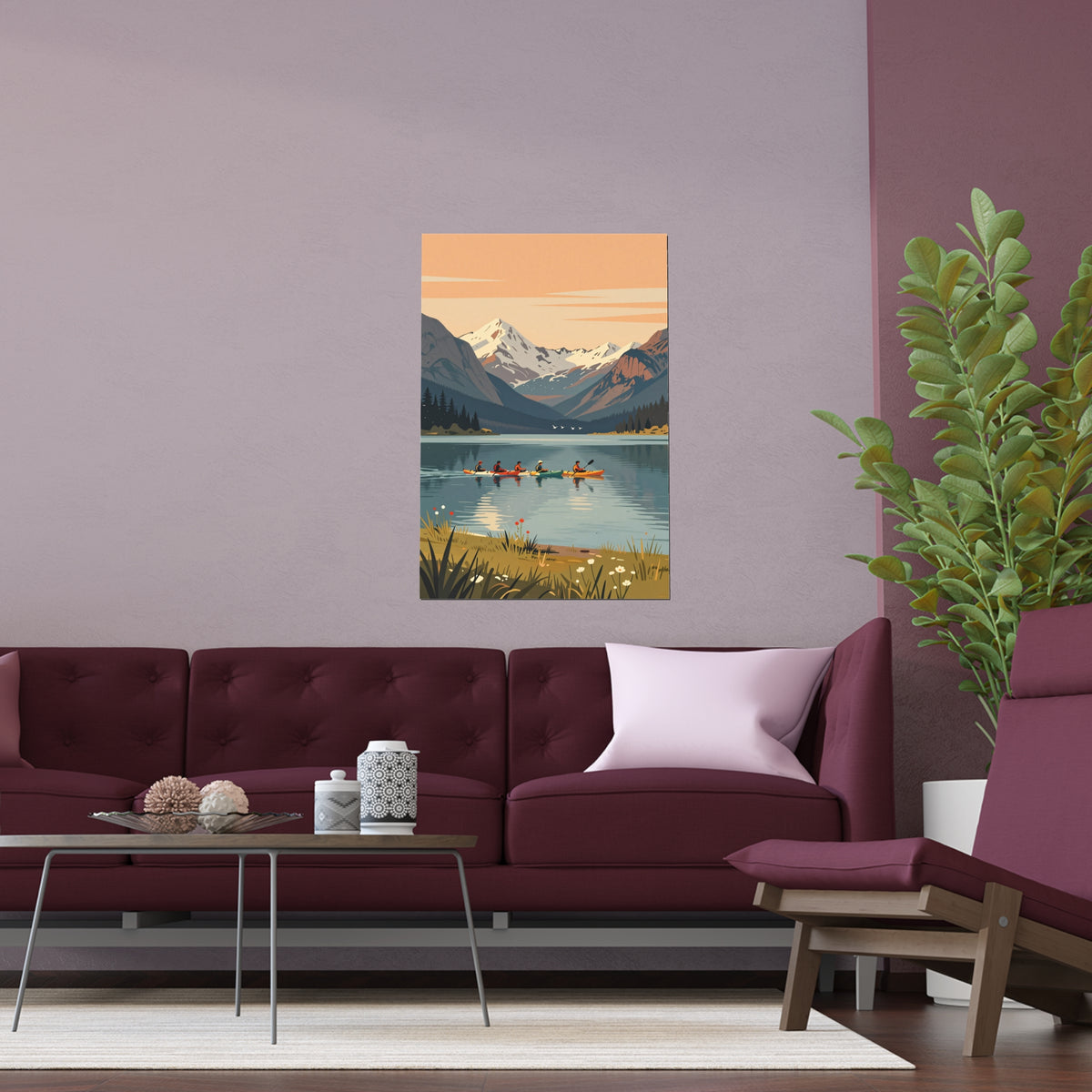 Sunset Serenity by Mountain Lake