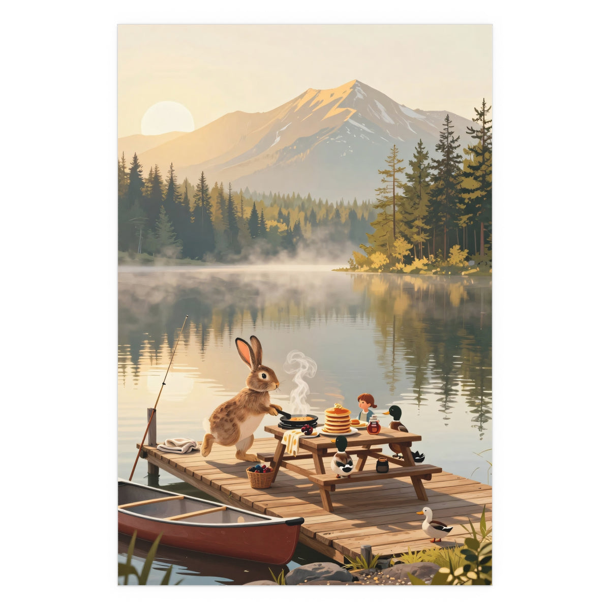 Sunset Serenade on the Wooden Dock