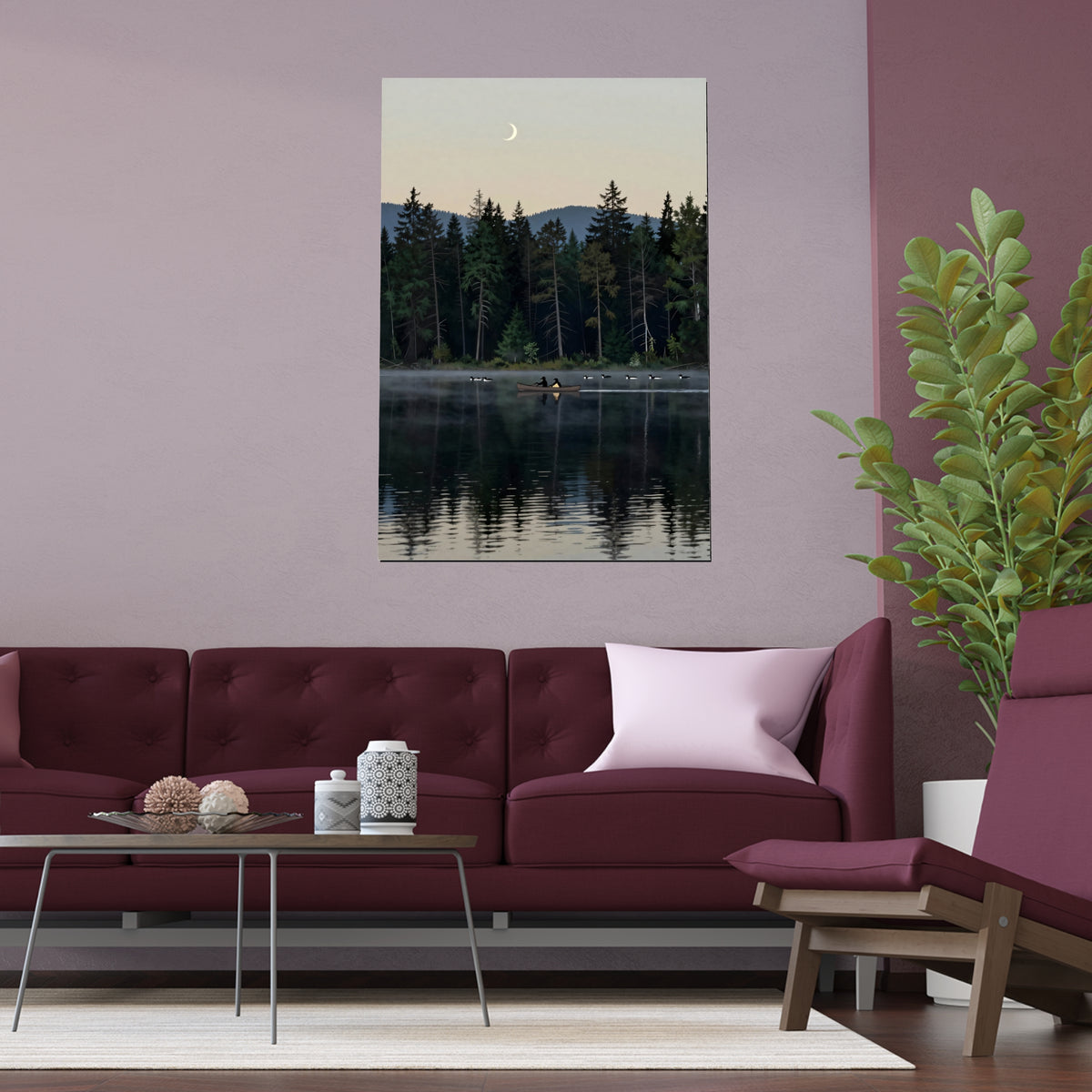 Twilight Solace on the Serene Lake