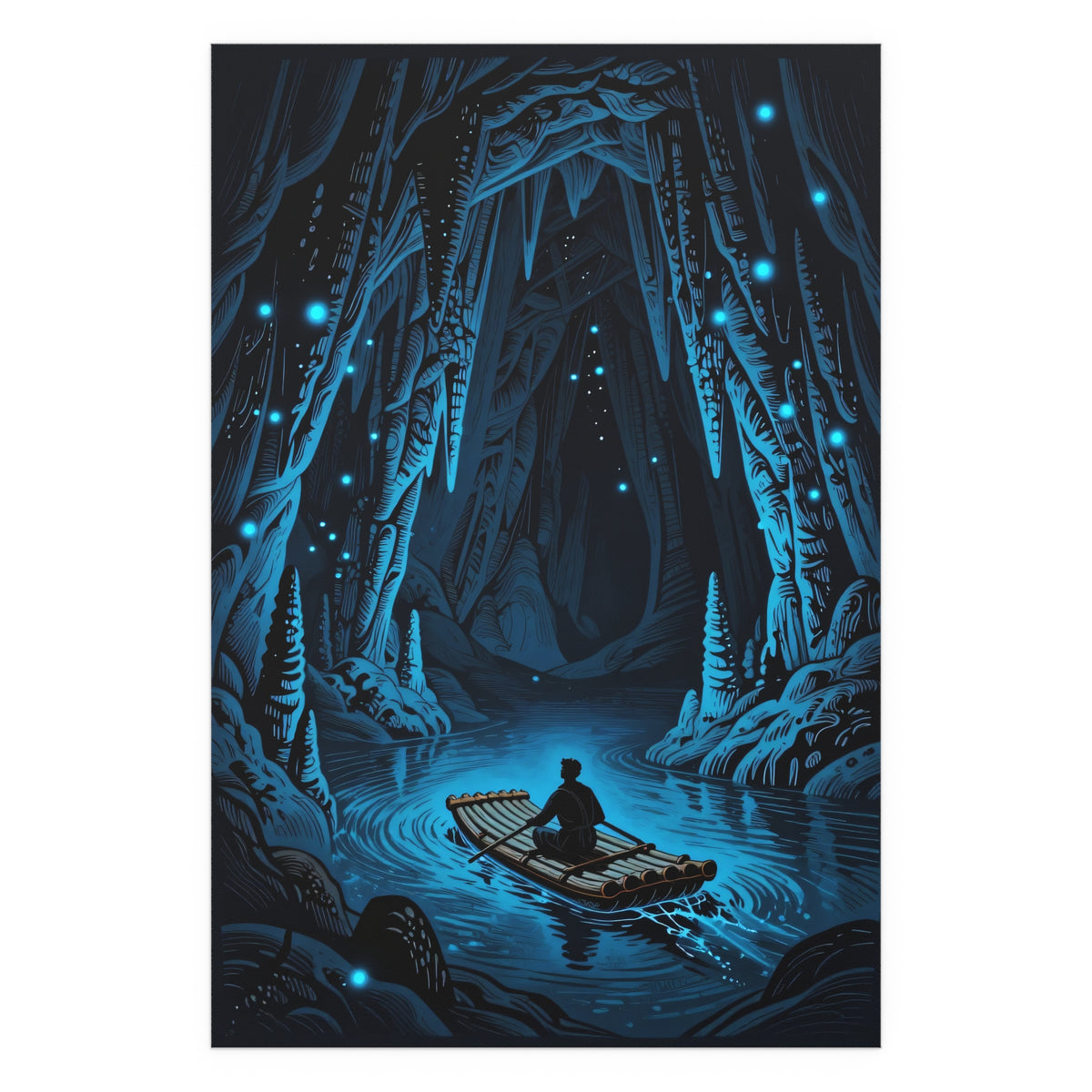 Midnight Serenity on Starry Waters
