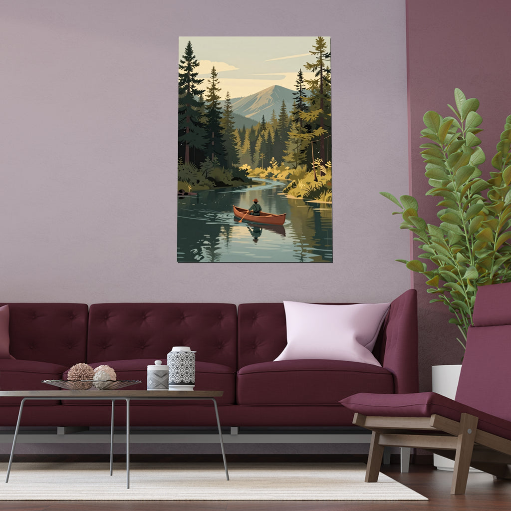 Serene Lake Reflections at Sunset