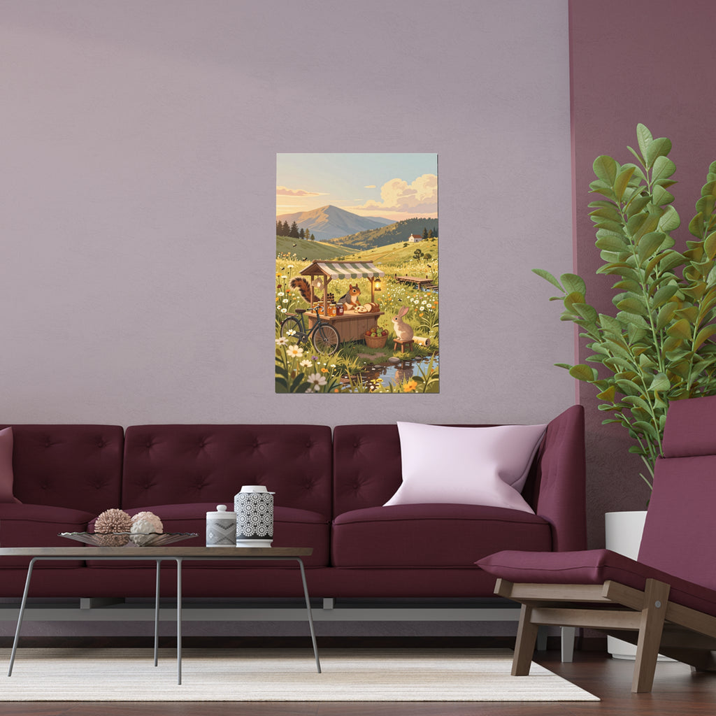 Sunset Serenade of Rural Life