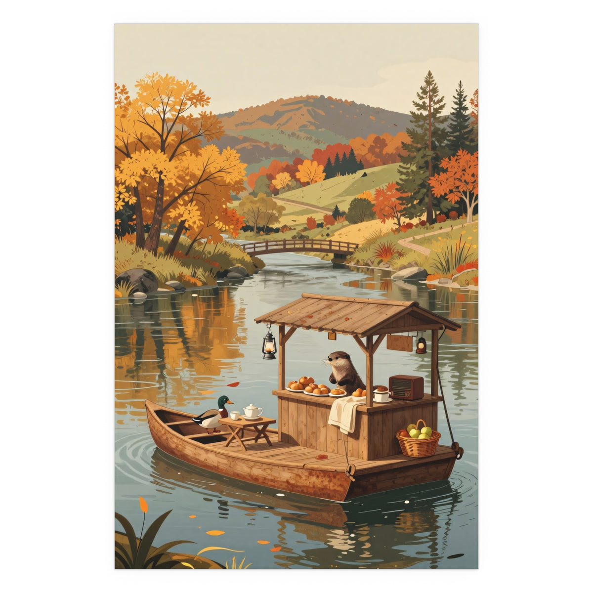 Autumnal Reflections by the River
