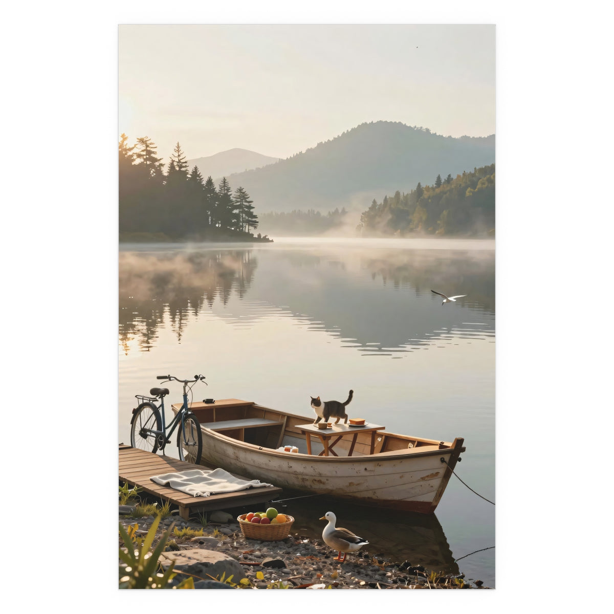 Foggy Lake Serenity