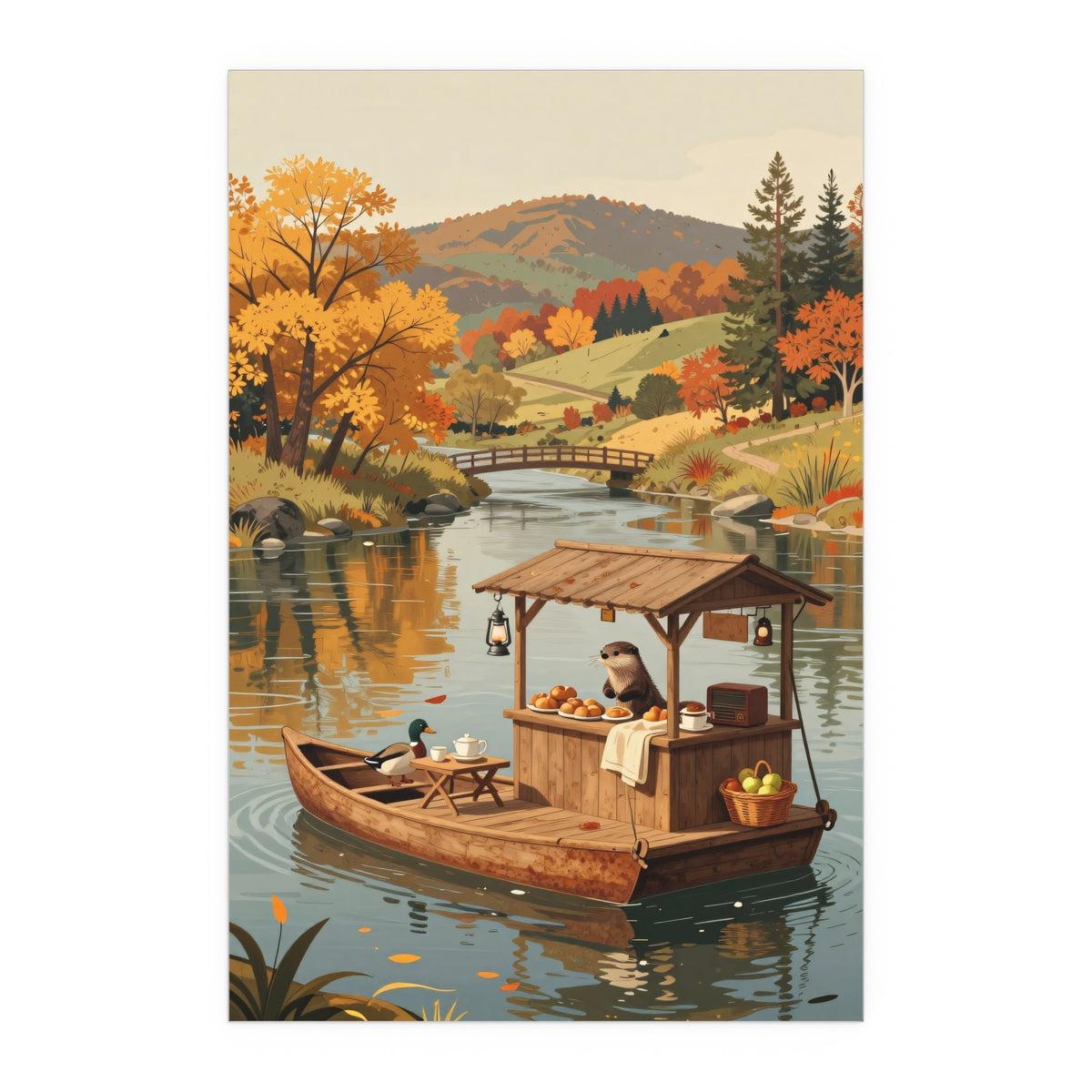 Autumnal Reflections by the River