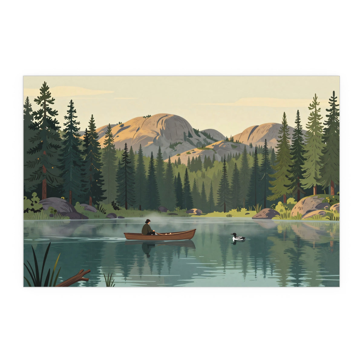 Serene Canoeist