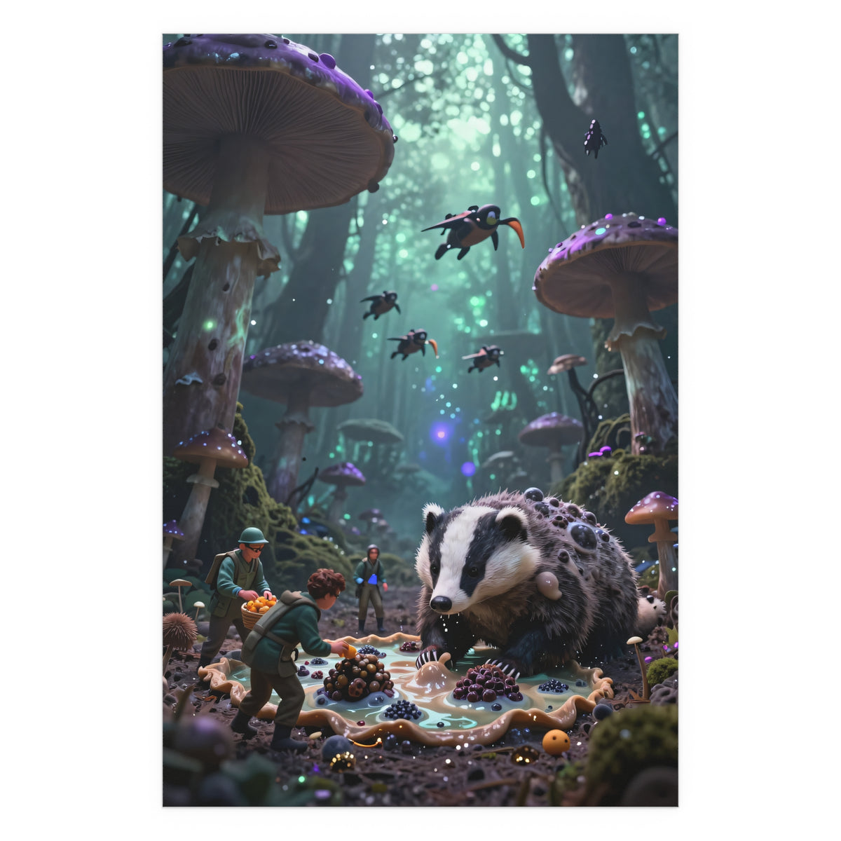 Moonlit Mycological Realm