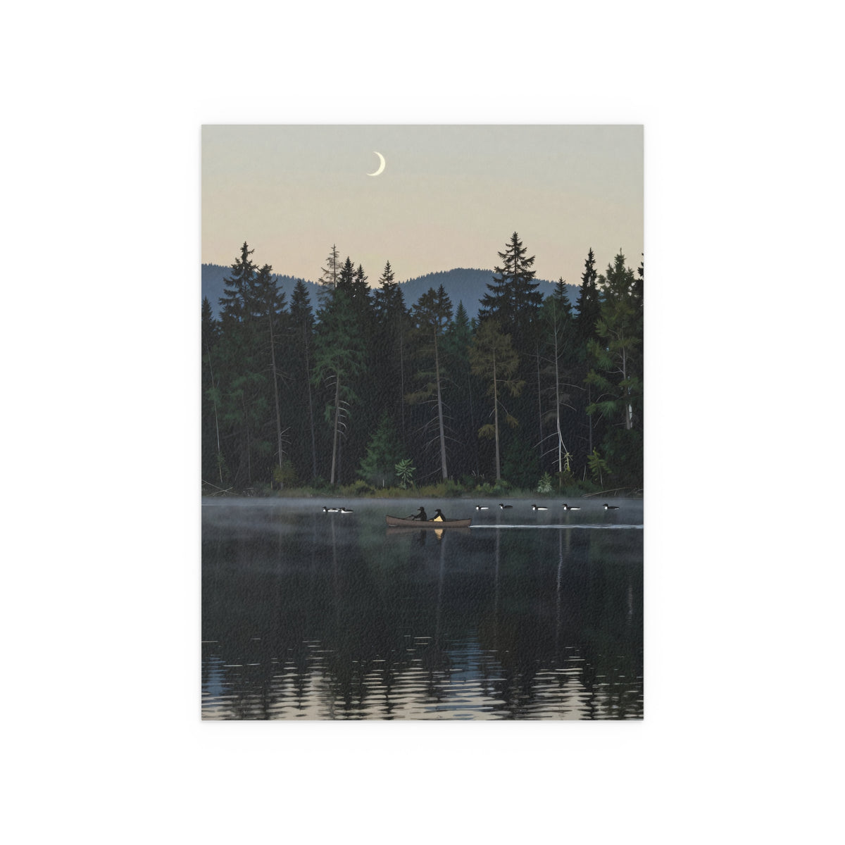 Twilight Solace on the Serene Lake