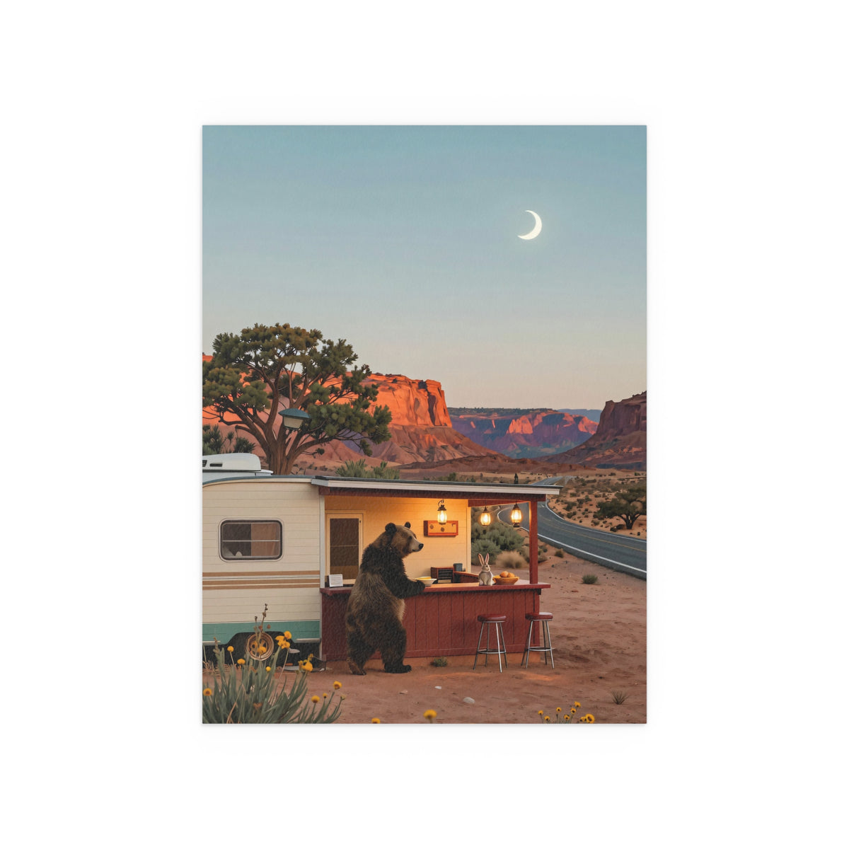 Moonlit RV Oasis