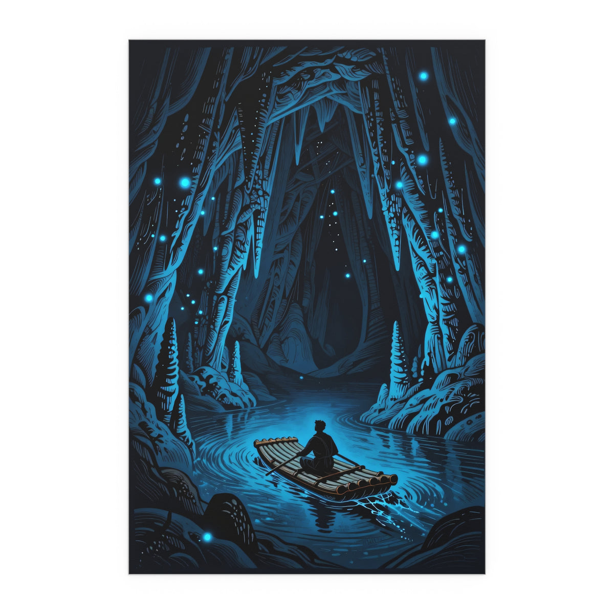 Midnight Serenity on Starry Waters