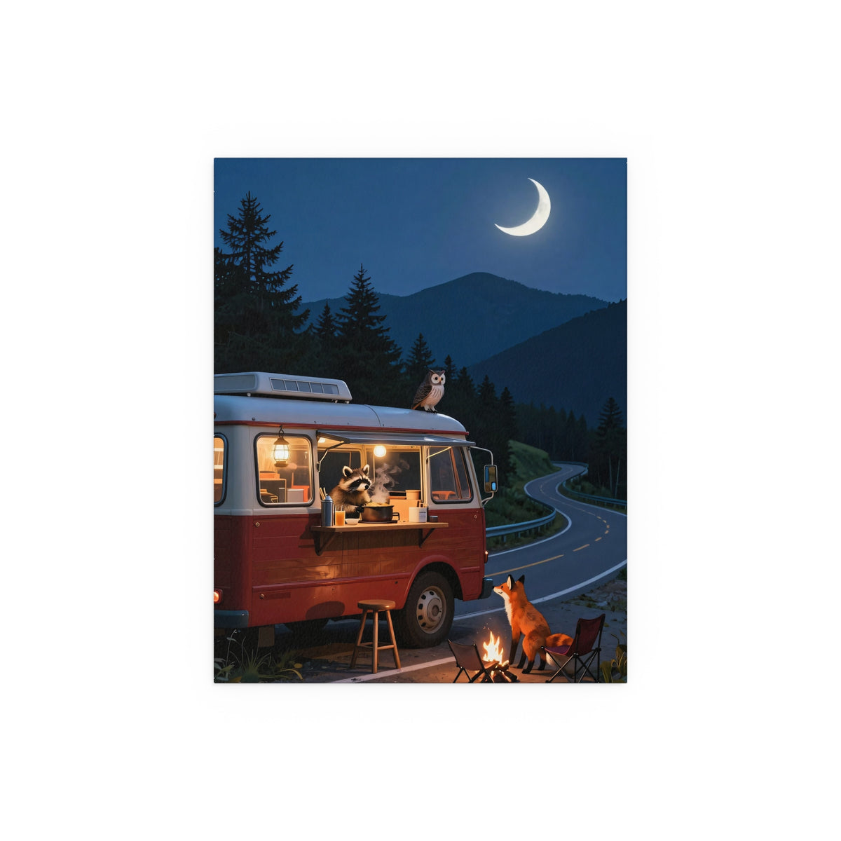 Moonlit Van Life Sanctuary