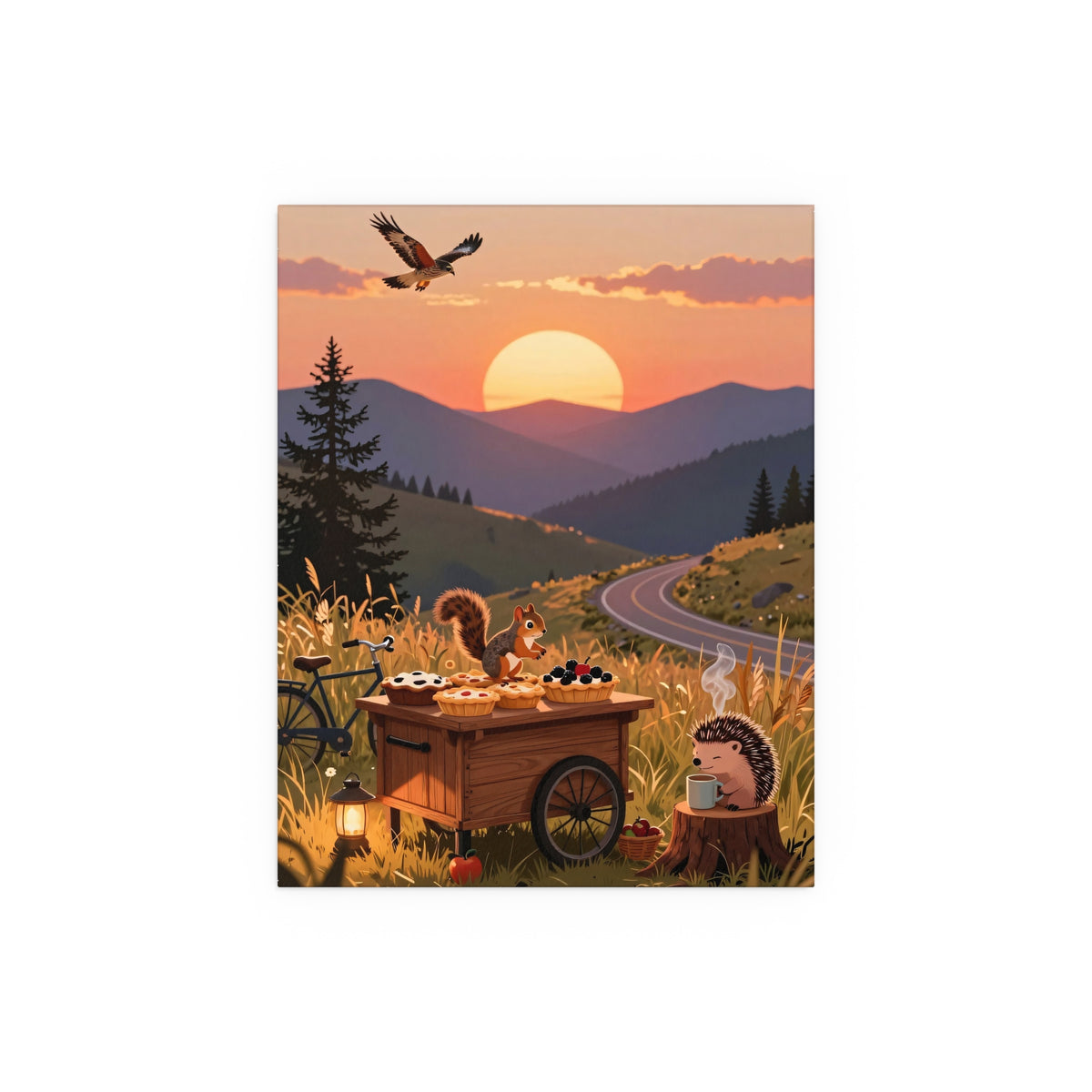 Sunset Serenade on Mountain Road