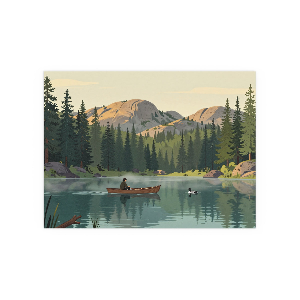 Serene Canoeist