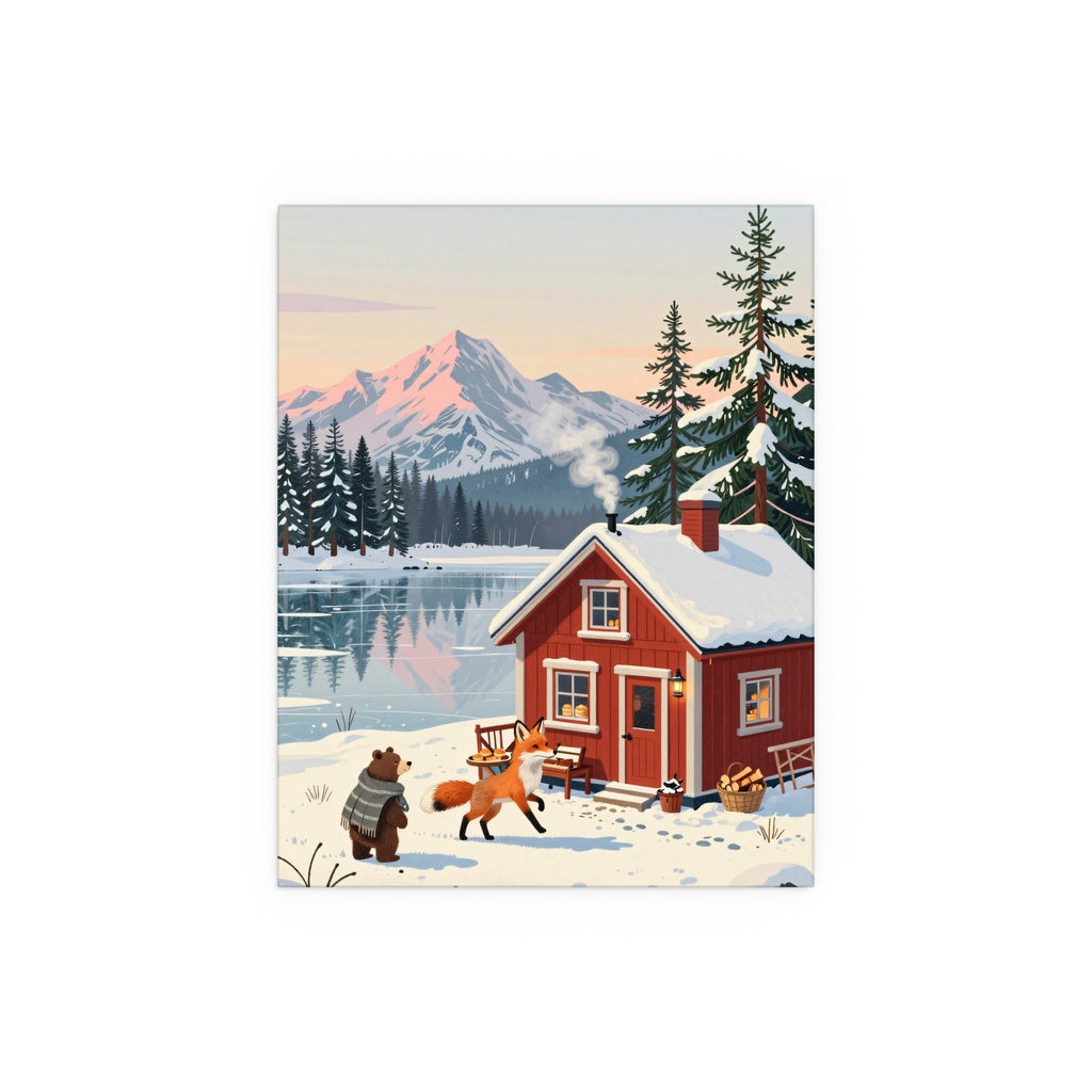 Snowy Cabin Serenity
