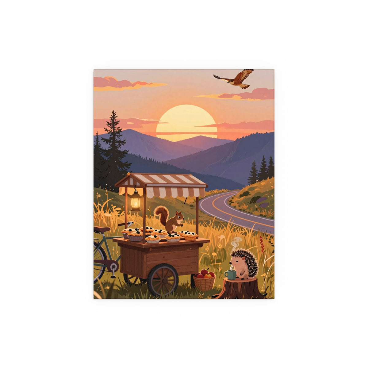 Sunset Serenity by the Farmstand