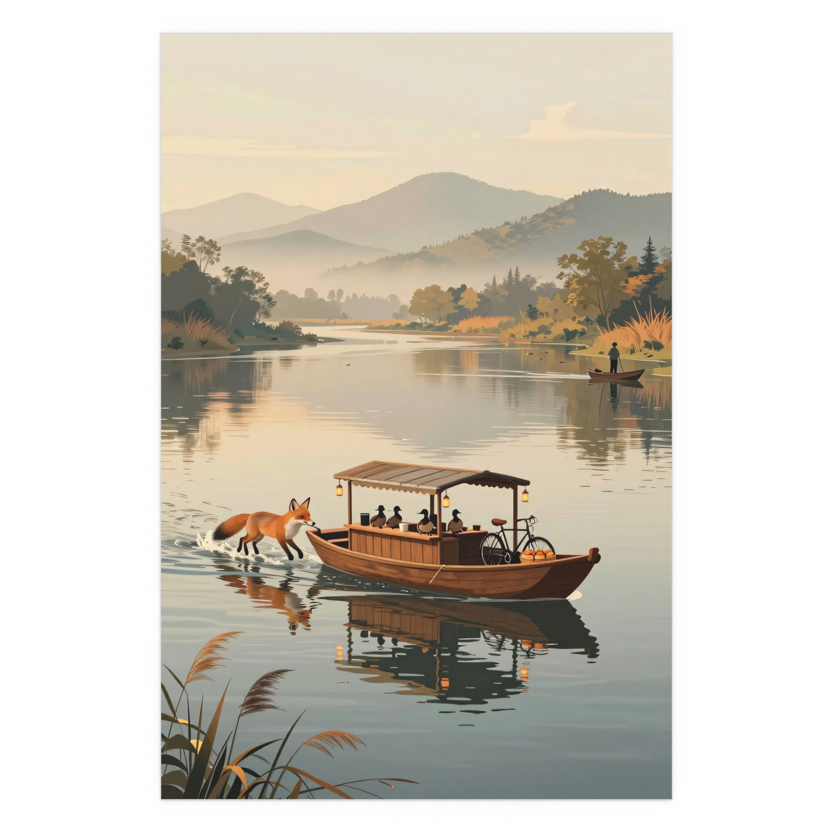 Serene River Reflections